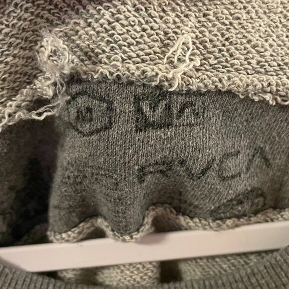 Women's RVCA Grey Cropped Sweater (M) - Picture 3 of 3